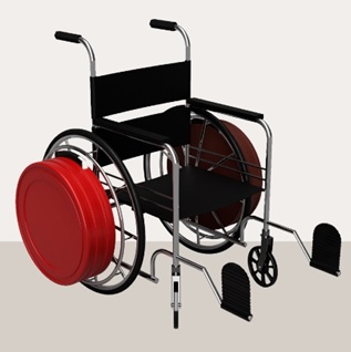 Una solución para integrar el equipaje en las sillas de ruedas, Ganador Nacional del James Dyson Award 2022