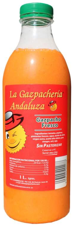 La Gazpachería Andaluza. Clientes de Hispaten. patentes y marcas de Sevilla.